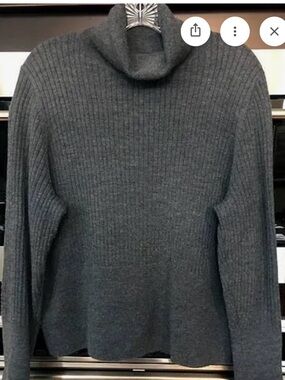Halston Heritage Charcoal Turtleneck Sweater